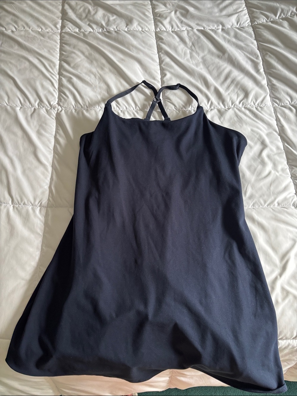 Danskin Black Halter Mini Dress with Racerback